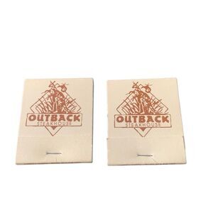 Vintage Matchbook Outback Steakhouse The Perfect Promotional Matchbook Lot of 2